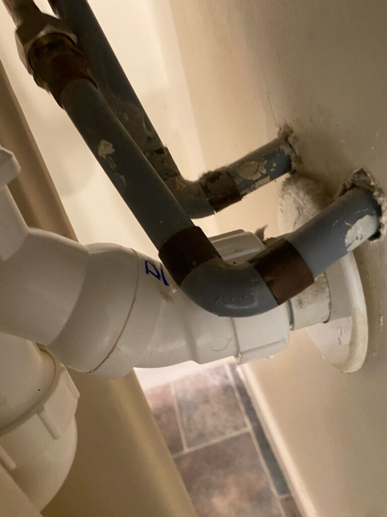 leaky pipes in Newlands home