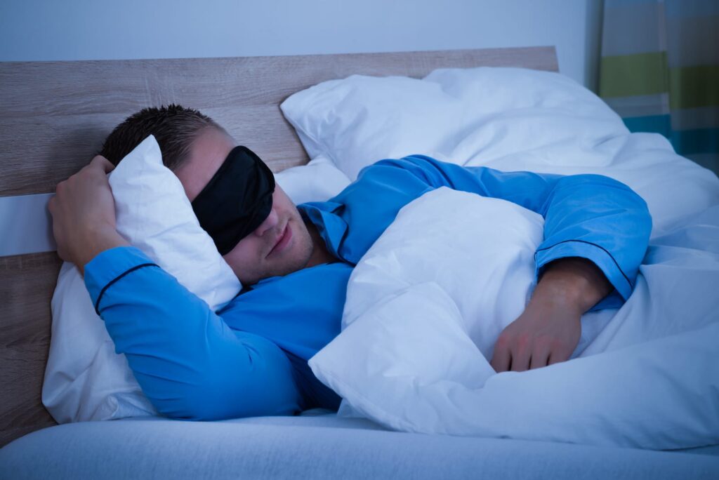 sleeping with mask on
